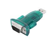 USB 2.0 to RS232 9 Pin Serial DB9 Cable Convertor Green