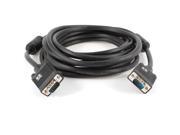 VGA 15 Pin M M Male to Male LCD Monitor Extension Cable Black 5M