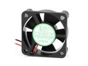 DC 12V 1.3W 3010 30mmx30mmx10mm 2 Wire Cooling Fan Black for Chipset Radiator