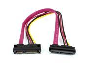 SATA 7 15Pin Female to Male Connector Combo Data Power Adapter Cable