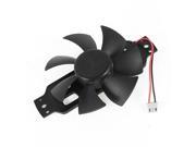 DC 18V 0.20A 85mmx15mm 2 Wires PC Computer Case Cooling Fan Black