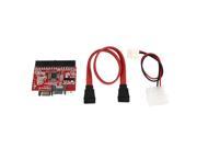 Bidirectional 2 Way IDE to SATA SATA to IDE Adapter Red for Computer