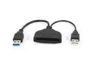 SATA 7 15P to USB 3.0 USB 2.0 Male Adapter Y Splitter Power Cable