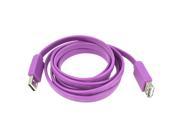 Purple USB 2.0 Female to Male Extension Cable Cord 1.5M Long