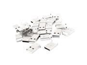 25Pieces USB2.0 Type A Male Plug 4 Pins DIP Panel Mount Jack Socket Connector