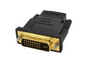 DVI I Dual Link 24 5 Male to HDMI Female Video Adapter Connector Black
