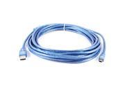 5M 16Ft USB2.0 A Male to Mini 5Pin Male Printer Camera Extension Cable
