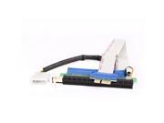 Powered PCI E Express 1X to 6X Riser Card Extender Cable 23cm w Solid Capacitor