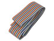 PC Rainbow Color 40 Pin Flexible Flat Power Ribbon Cable 1.1M