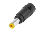 DC Power 5.5 x 2.1mm Male to Female M F Connector Adapter Black