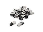 20 Pcs Mini USB B Type 5 Pin Male Solder PCB Mounted Jack Plug Connectors