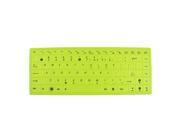 Flexible Silicone Notebook Keyboard Film Skin Cover Green for Asus 14