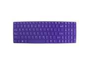 Purple Silicone Notebook Keyboard Skin Cover Protector Film for Lenovo 15
