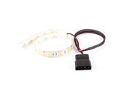 PC Case IDE Connector Adapter Yellow 18 5050 SMD LED Light Lamp Strip 30cm