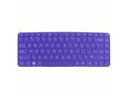 312mm x 112mm Purple Soft Silicone Laptop Keyboard Skin Film for HP Compaq 14