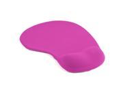 Desktop Silicone Gel Wrist Rest Support Mouse Pad Mat Fuchsia
