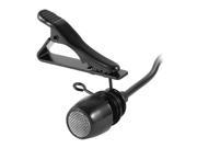3.5mm Mono Plug Jack Lapel Tie Clip Microphone MIC Black 1m 3Ft