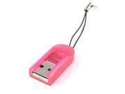 Pink Casing USB 2.0 High Speed Micro SD Memory Card Reader