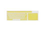 Yellow Clear Silicone Keyboard Film Guard Protector for Desktop PC