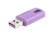 480Mbps High Speed USB 2.0 SD T Flash TF Card Reader Memory Purple