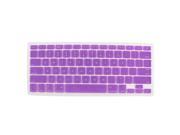 Soft Silicone Keyboard Cover Film Protective Light Purple for Apple Macbook Pro