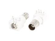 2 x Right Angle Panel Mount RF Coaxial BNC Female Jack Connector Adapter