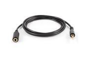 Black 3.5mm Male to Female M F Audio Cable Cord 1.06M for PC Mobile Phone Mp4
