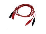 Unique Bargains One Meter 2 Alligator Clip Both End Tester Cable Wire String for Video Radio
