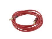 125cm Long 3.5mm Male to 3.5mm Male Plug Audio Round Extension Cable Red