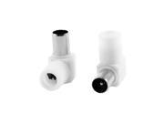 F Type Male to Female Quick Video Coaxial Adapter Connector 2 Pcs