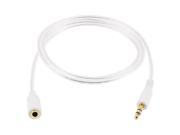 41.7 3.5mm Male to Female Jack Plug Audio Cable Clear for Cell Phone Mp4 Mp3