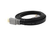 Black 19 Pin Male HDMI to Male HDMI Flat Cable Ethernet Lead for 3D LCD HDTV