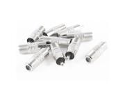 10 Pcs F Type Female Jack to RCA Male Plug Coax Cable Straight Connector Adapter