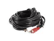 5M 16Ft 3.5mm Stereo Plug Male to 2 RCA Male Stereo Audio Jack Adapter Cable