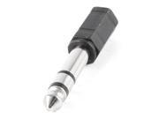 Unique Bargains 6.35mm 1 4 Male Stereo Plug to 3.5mm 1 8 Female Convertor Connector Adapter
