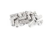 15 Pcs F Type Female to Female Plug Coaxial Barrel Coupler Adapter Connector