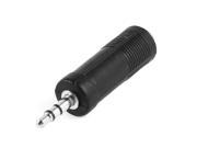 Unique Bargains Plastic Coated 3.5mm Stereo Male to 6.35mm Female M F Audio Coupler