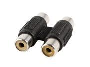 Unique Bargains RCA Female to Female F F Stereo Audio Connector Connecter