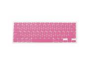 Fuchsia Soft Silicone Keyboard Protective Film Cover for Apple Macbook Pro