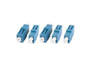 5 Pcs LC to LC Simplex Flange Fiber Optic Connector Adapter Connector