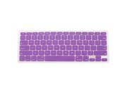 Purple Silicone Anti Dust Cover Skin Keypad Film for Apple Macbook Pro