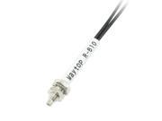 3.8mm Dia Male Thread 100cm Cable Optic Fiber Sensor Black