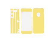 Yellow Self Adhesive Edge Wrap Decal Skin Sticker Set for Apple iPhone 5 5G 5th