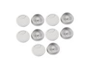 Office Home 46mm Diameter Grommet Round Cable Hole Cover Gray 10 Pcs