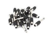 20 Pcs 6.35mm 1 4 Mono Plug Male to RCA Female Connector