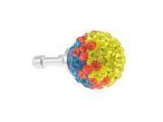 Bling Colorful Ball 3.5mm Anti Dust Earphone Cap Plug Stopper for Cellphone