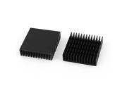 2 Pieces Black Aluminum Heat Sink Cooling Fin Cooler 40mmx40mmx11mm Replacements