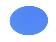 Home Office Blue Round Shape Silicone Mouse Pad Mat for PC Computer