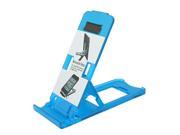 Cyan Blue Plastic Folding Stand Bracket for iPhone 4 4G