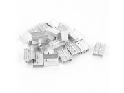 20 Pcs Aluminum Heatsinks Radiator Needle 20x15x10mm Silver Tone for Mosfet IC